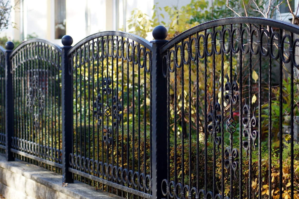 Decorative Iron garden fence in Wichita, Kansas