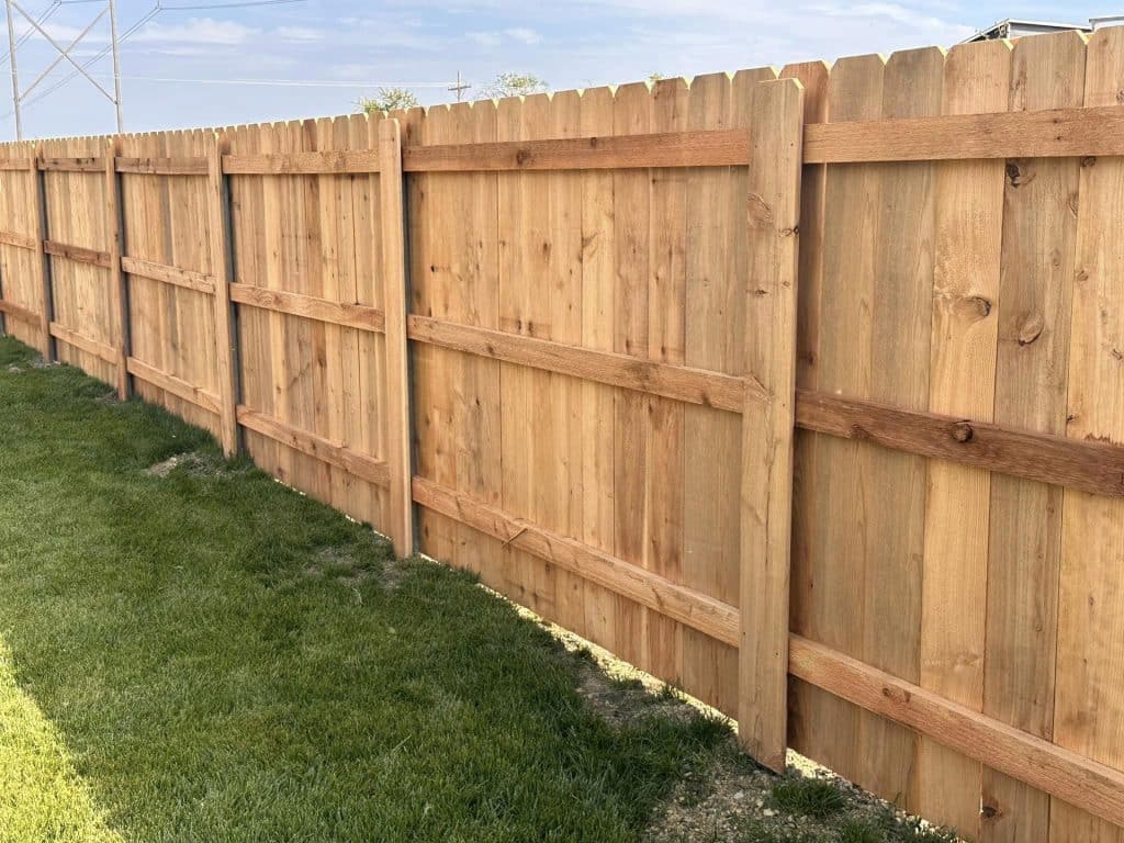 wooden fence